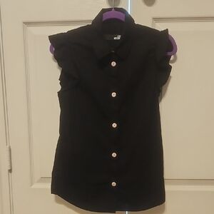 Love Moschino Black Button Down Shirt